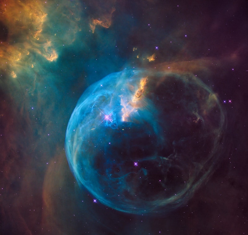 A black hole in space